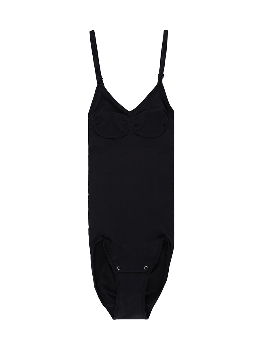 New Seamless Tummy Trimmer Full Bottom Bodysuit Black