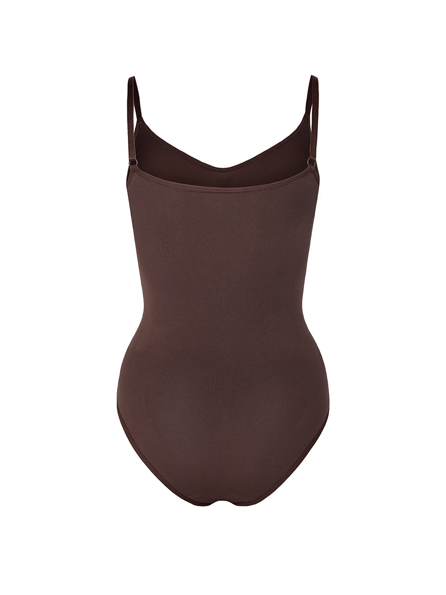 New Seamless Tummy Trimmer Full Bottom Bodysuit Brown
