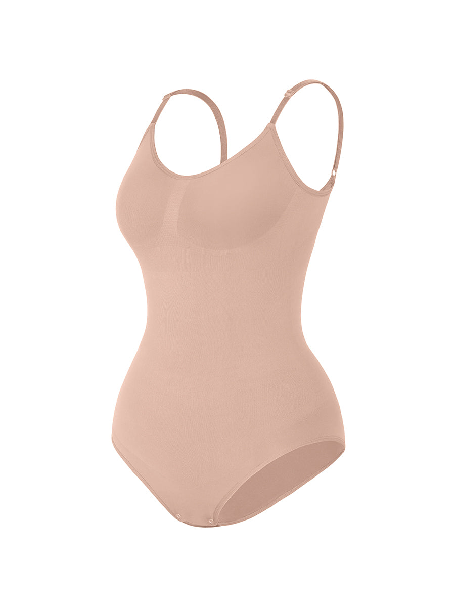 New Seamless Tummy Trimmer Full Bottom Bodysuit Beige