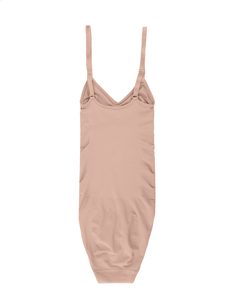 New Seamless Tummy Trimmer Full Bottom Bodysuit Beige