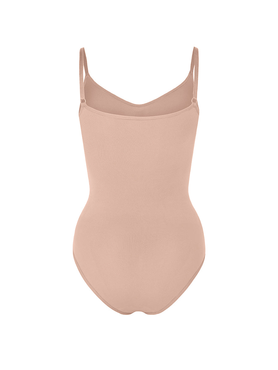 New Seamless Tummy Trimmer Full Bottom Bodysuit Beige