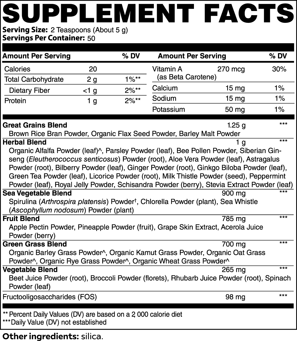 Ultra Vitality Greens+ Blend