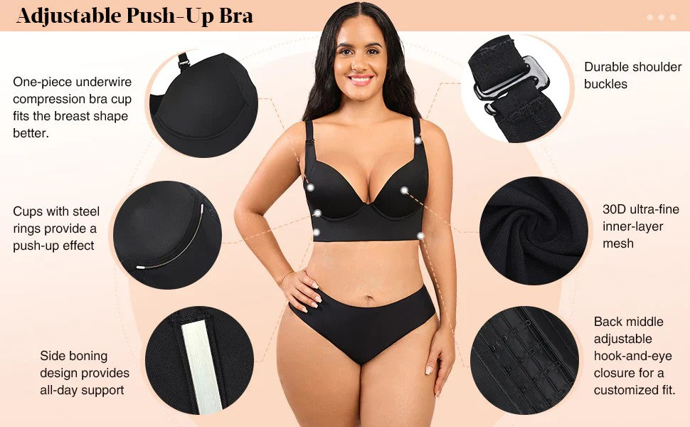 New Arrival Deep Cup Bra Shapewear Bra (Tan)