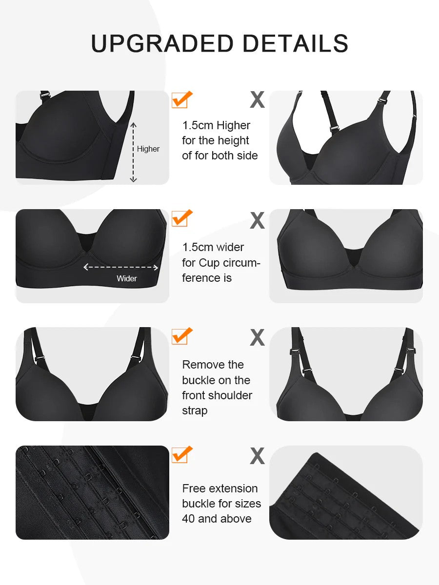 New Arrival Deep Cup Bra Shapewear Bra (Black)