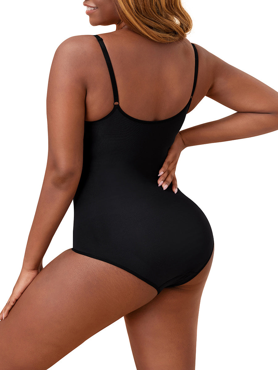 New Seamless Tummy Trimmer Full Bottom Bodysuit Black