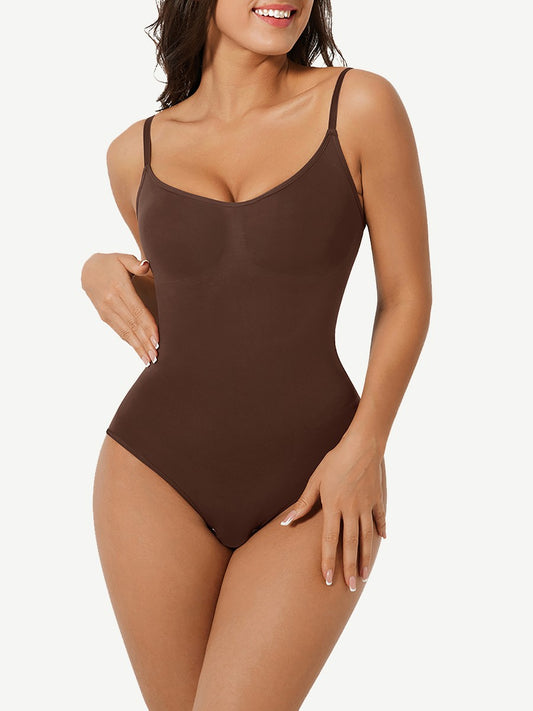 New Seamless Tummy Trimmer Full Bottom Bodysuit Brown