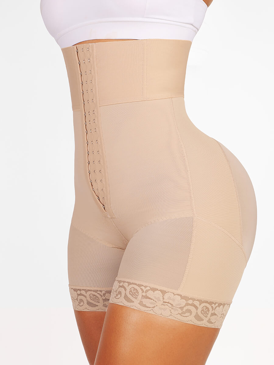 High Waist Tummy Control Butt Lifter Shapewear Beige