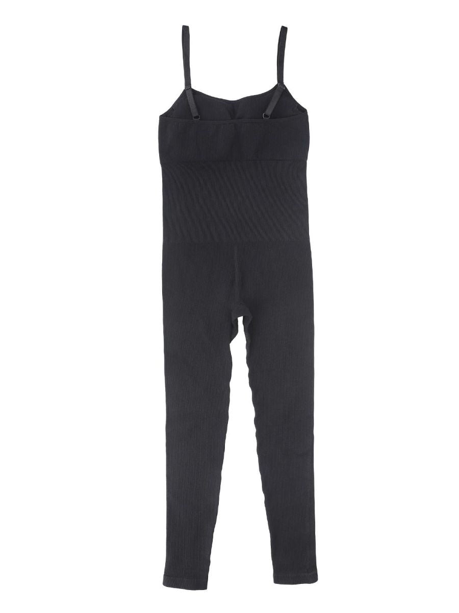 Seamless Tummy Control Jumpsuit (Black)