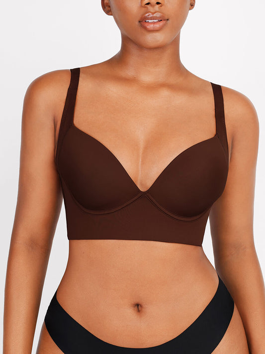 New Arrival Deep Cup Bra Shapewear Bra (Brown)