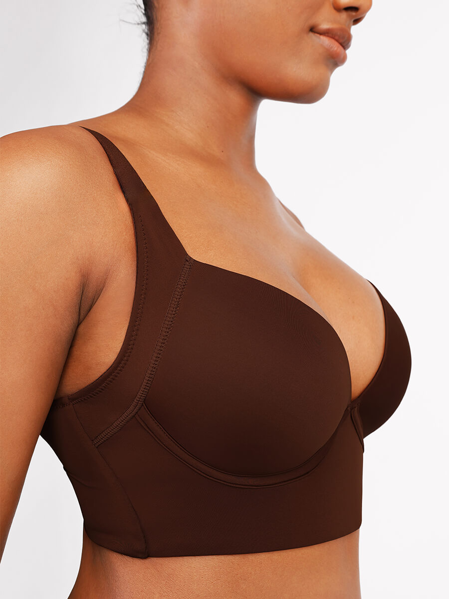 New Arrival Deep Cup Bra Shapewear Bra (Brown)