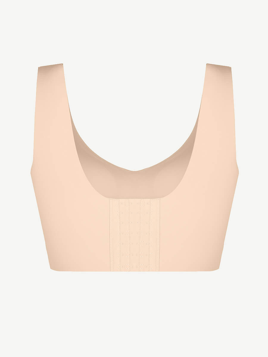 New Arrival Fitted V-Neck Seamless Bra (Tan)