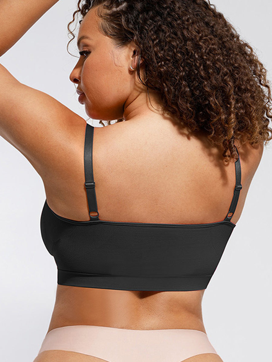 New Arrival Seamless Shaping Bra with Adjustable Shoulder Straps (Black)