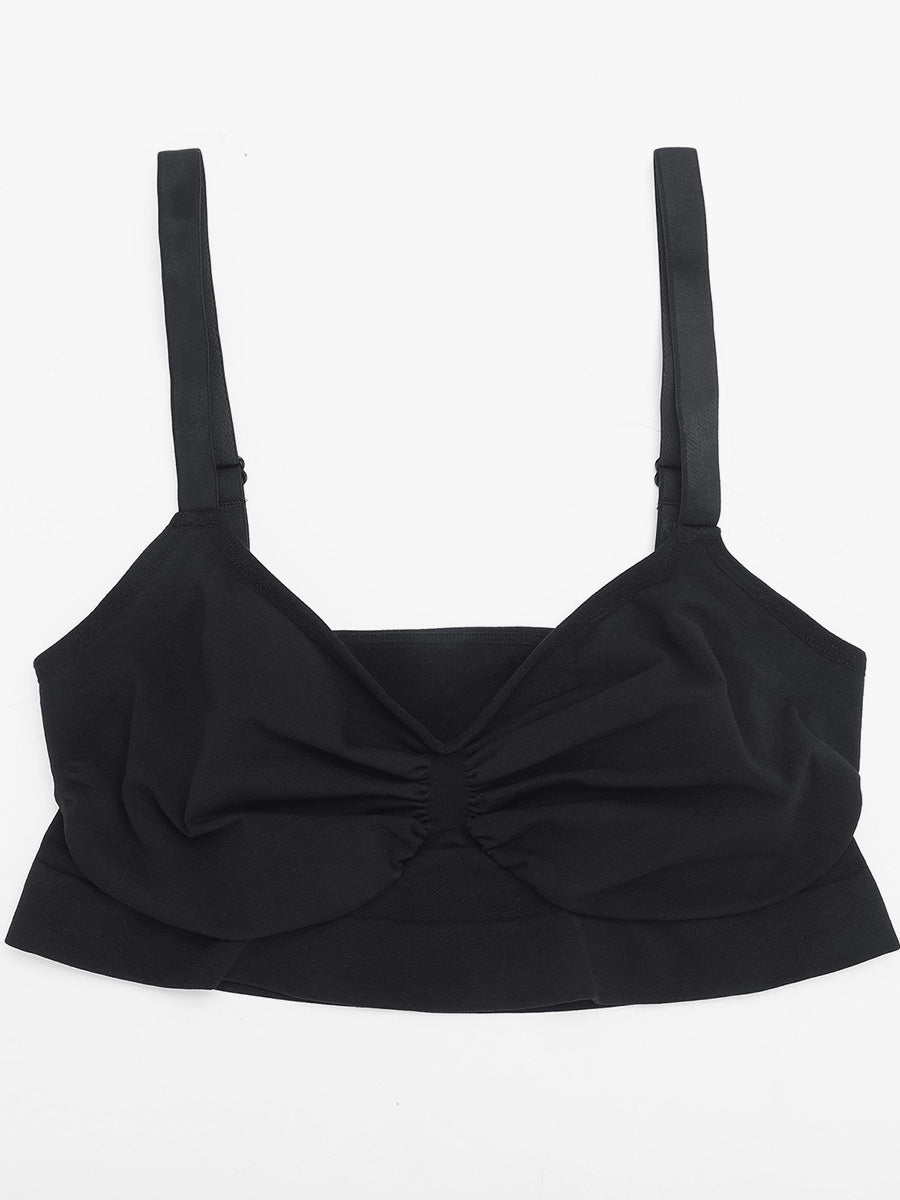 New Arrival Seamless Shaping Bra with Adjustable Shoulder Straps (Black)