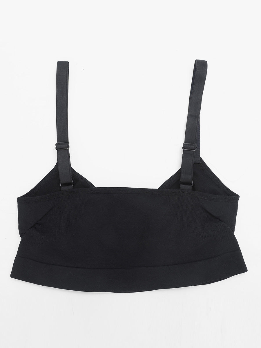 New Arrival Seamless Shaping Bra with Adjustable Shoulder Straps (Black)