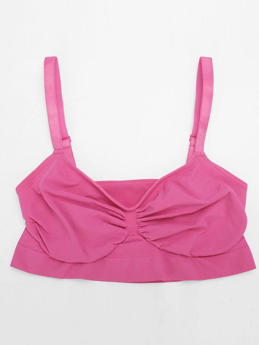 New Arrival Seamless Shaping Bra with Adjustable Shoulder Straps (Pink)