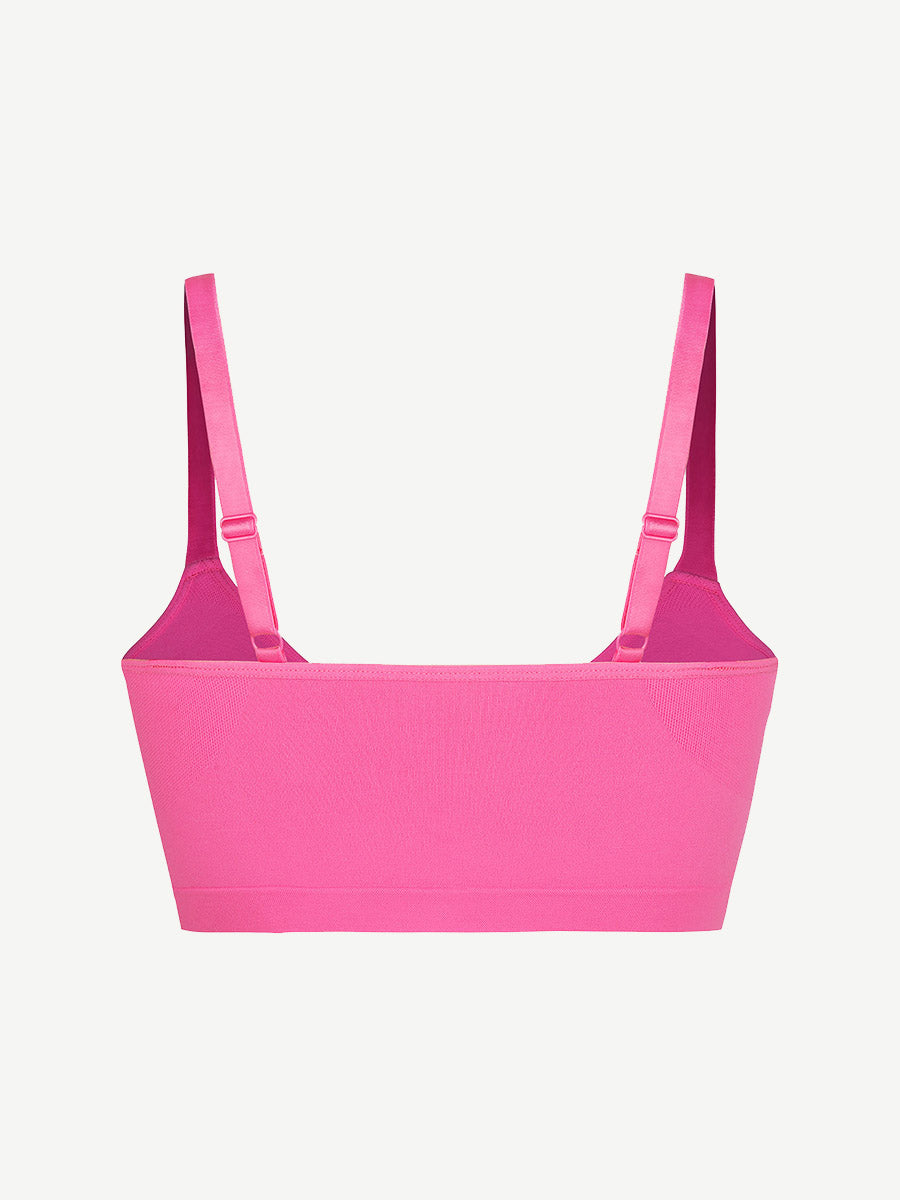 New Arrival Seamless Shaping Bra with Adjustable Shoulder Straps (Pink)